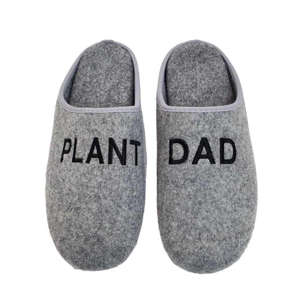 Intentionally Blank Slippers Size 9 Men's  Charcoal Gray